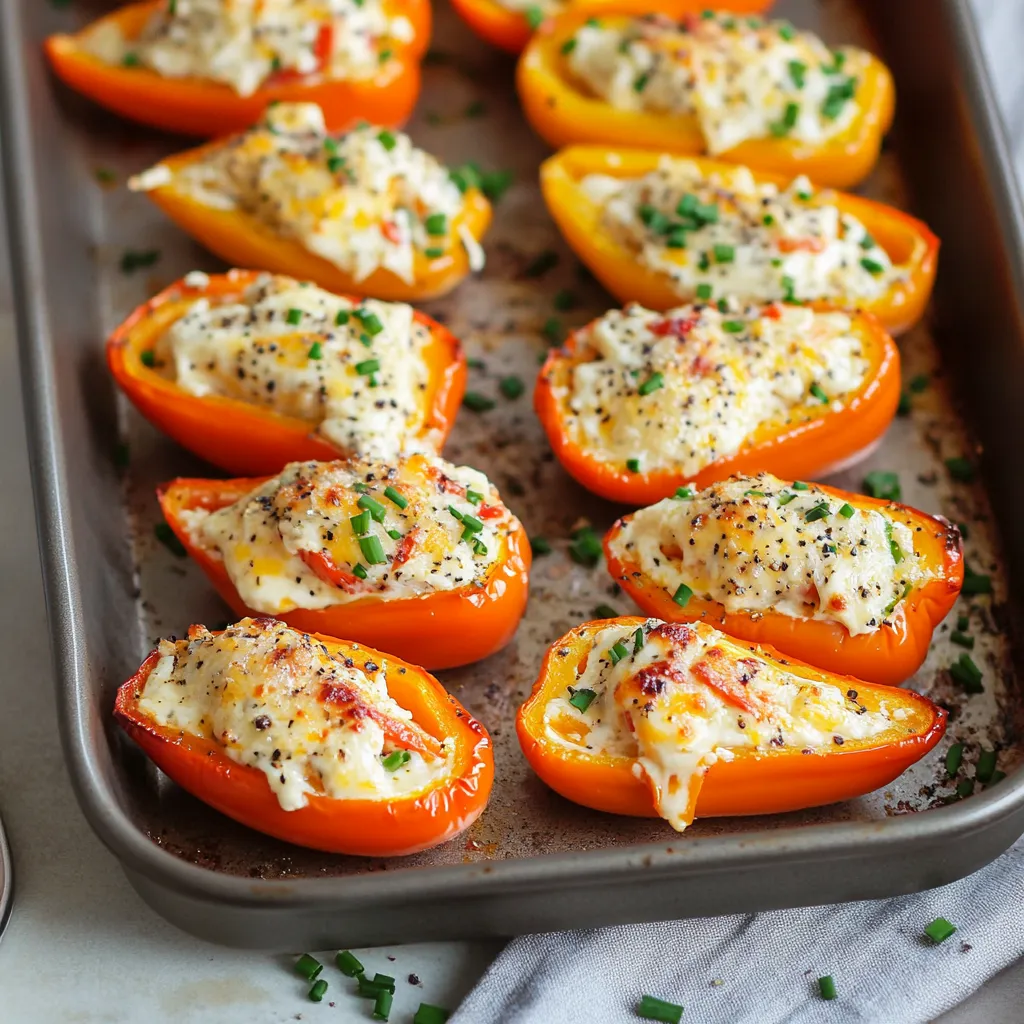 Cream Cheese Stuffed Mini Peppers