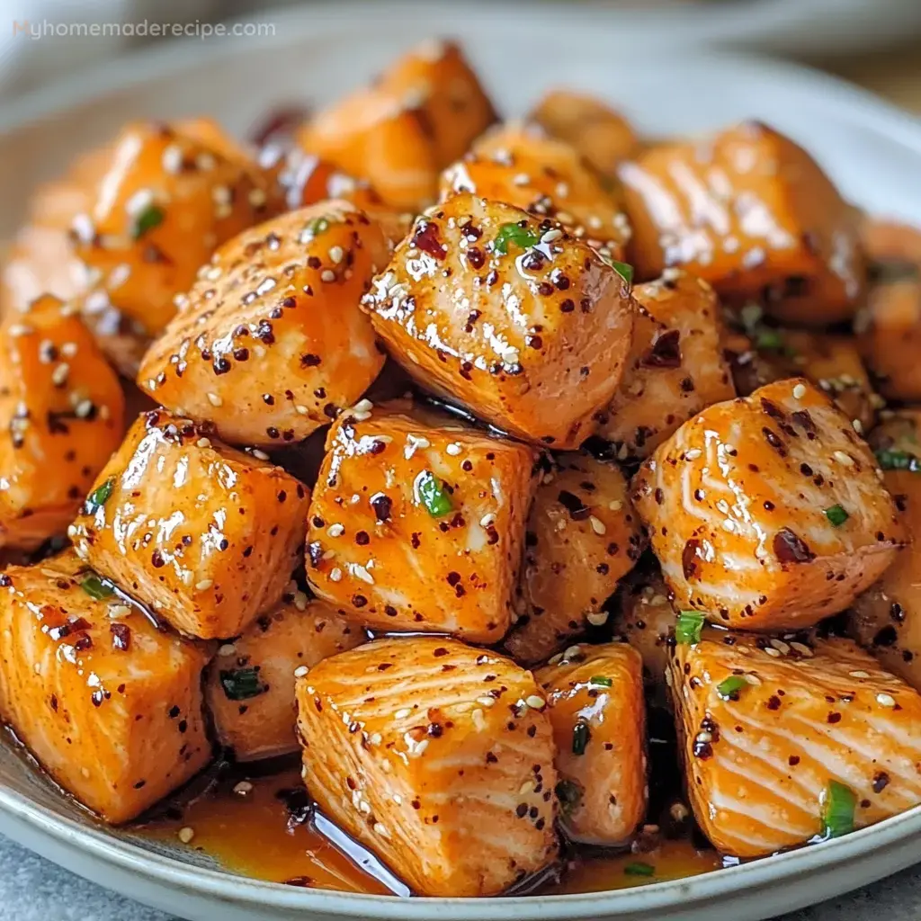Delicioso Salmon Miel Picante