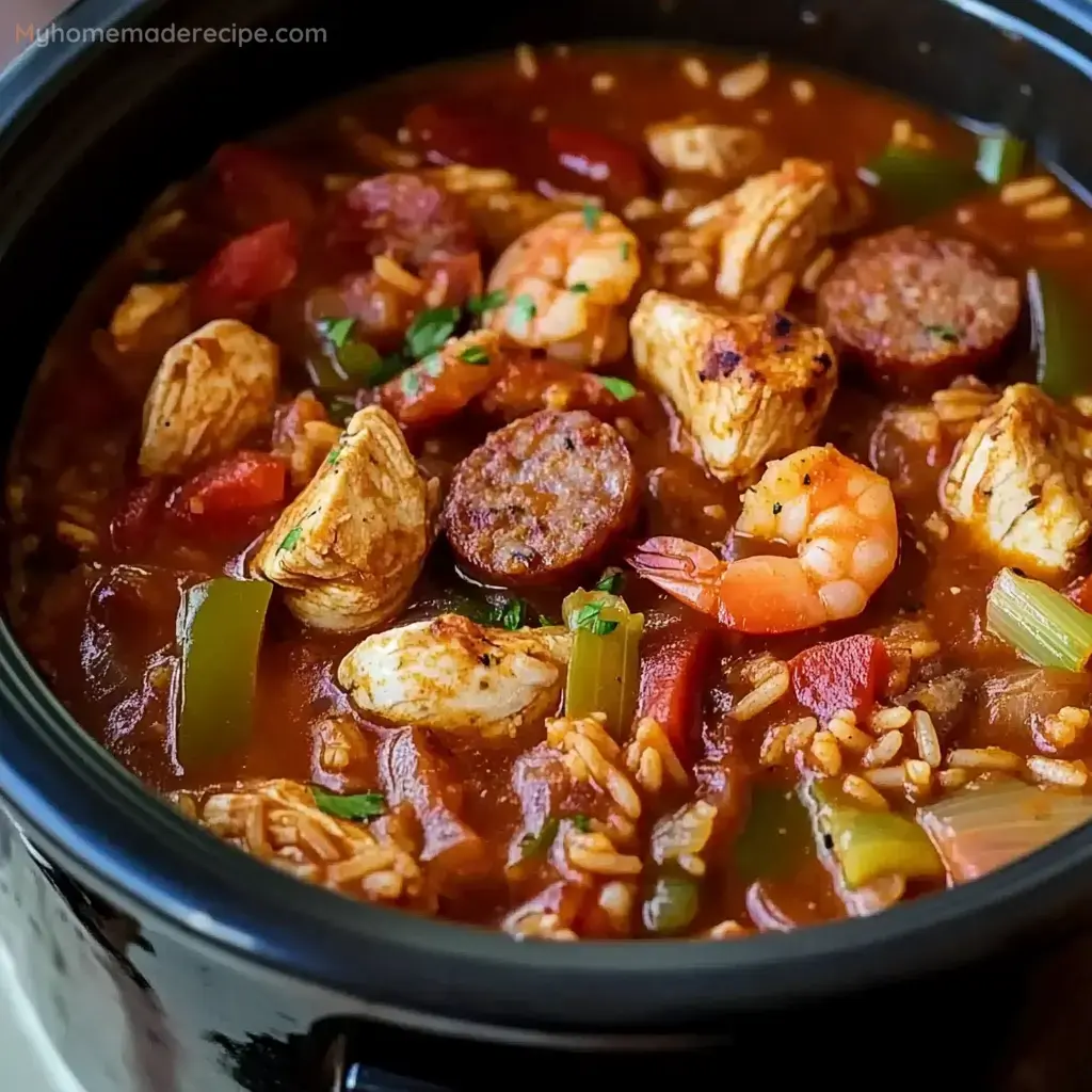 Jambalaya cocción lenta