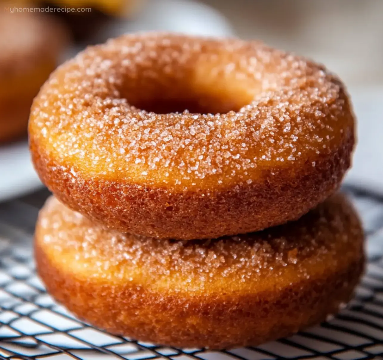 Donas caseras de calabaza especiada con mezcla