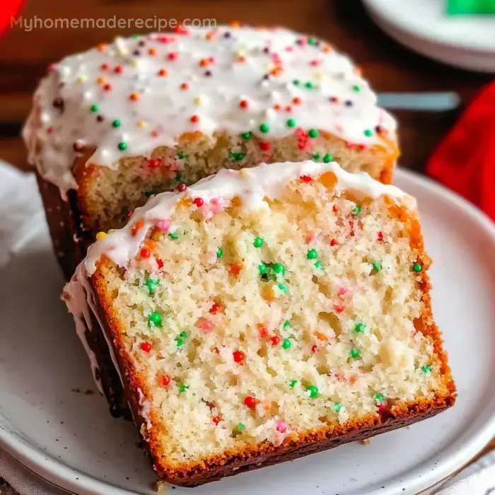 Pan Funfetti Navidad Fácil