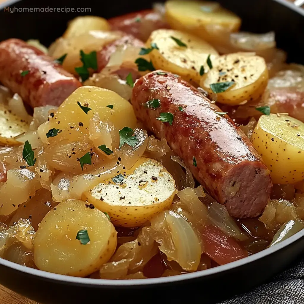 Salchicha, Chucrut y Patatas