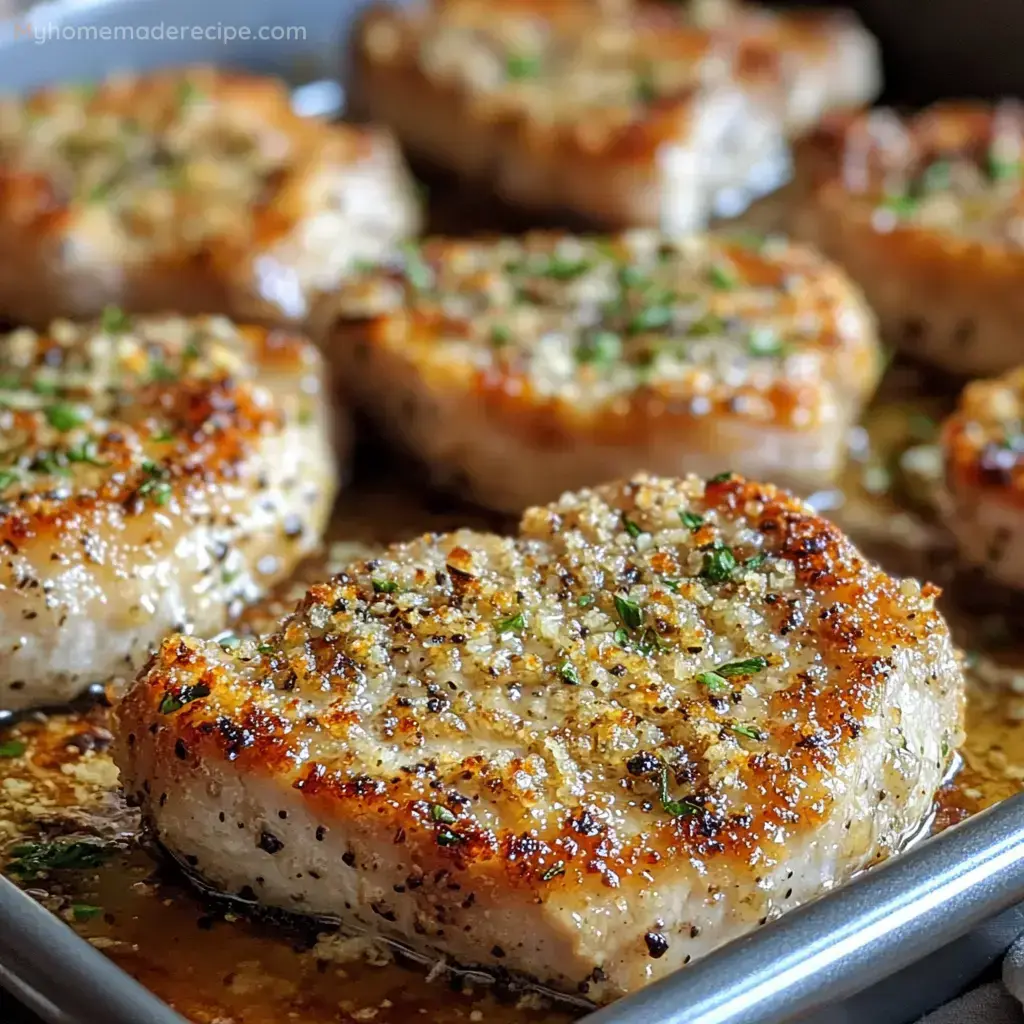 Chuletas de Cerdo al Horno con Queso