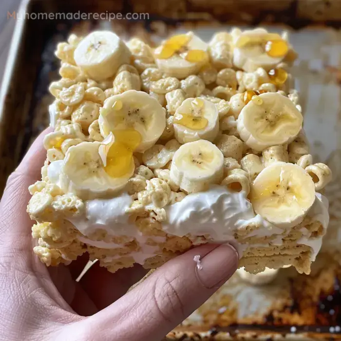 Pudding Banana con Rice Krispies