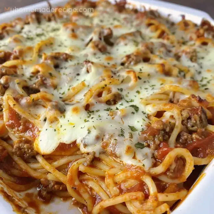 Espagueti Queso Cremoso Horno