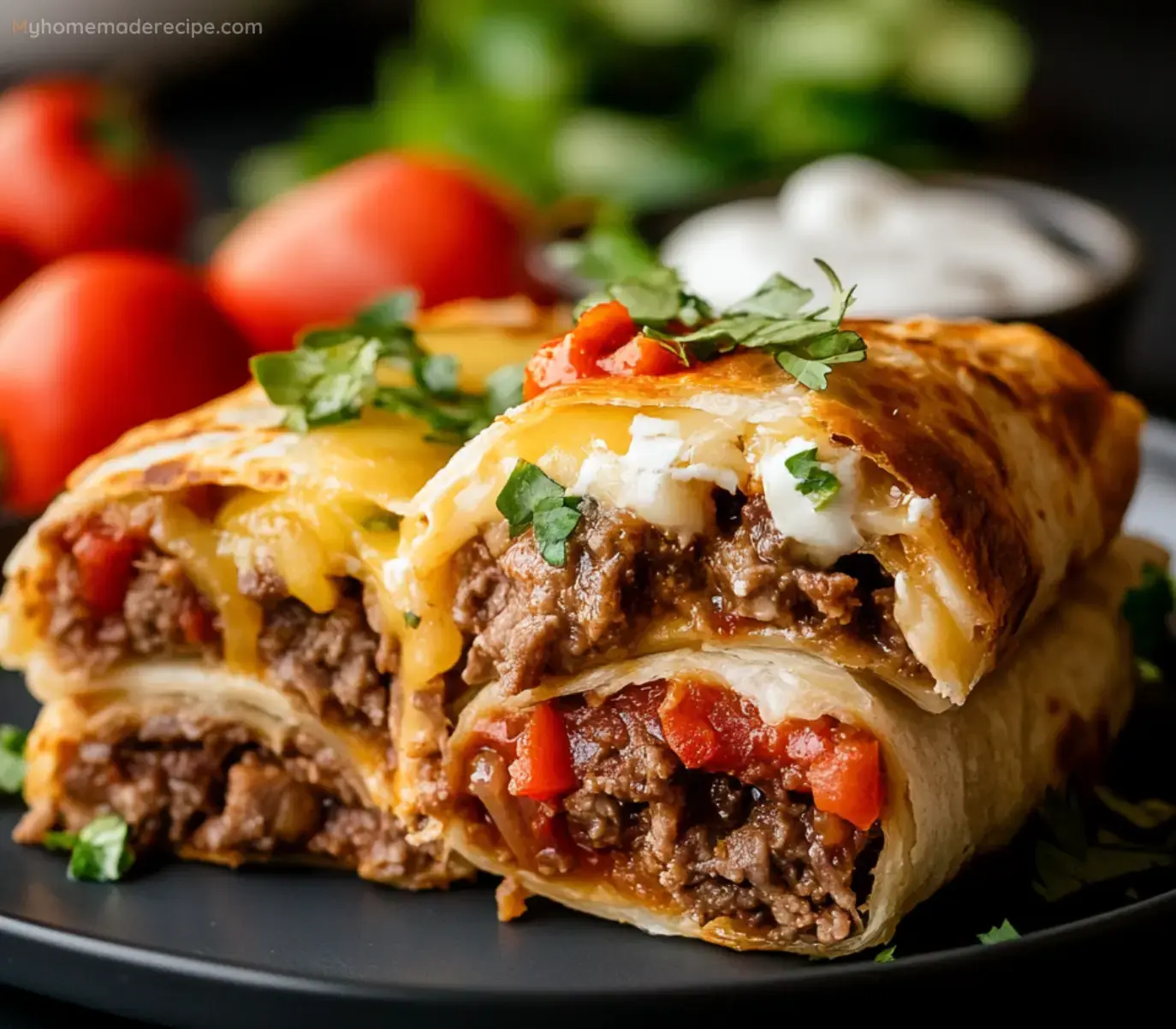 Chimichangas de Carne y Queso