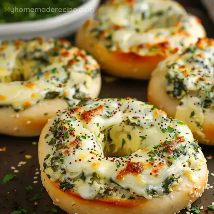 Bagels Espinacas Queso