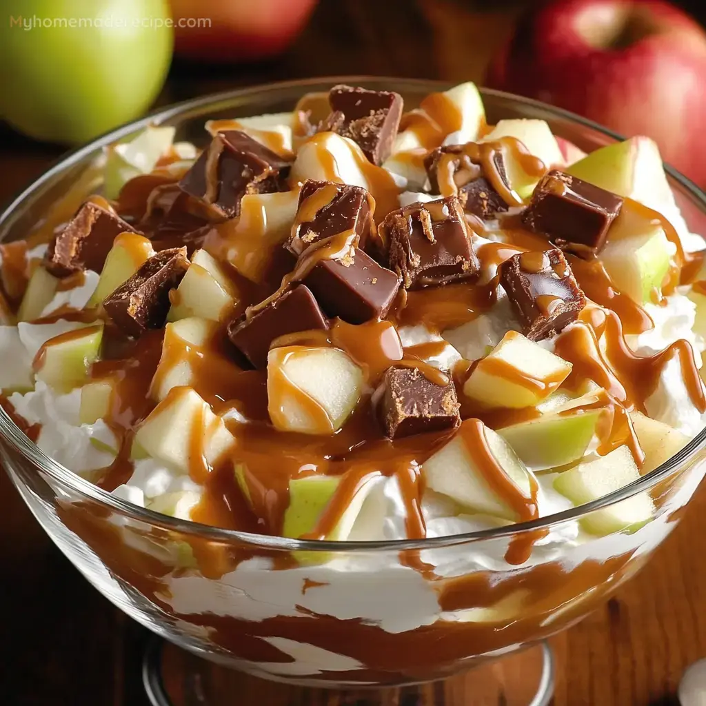 Caramel Snickers Salad