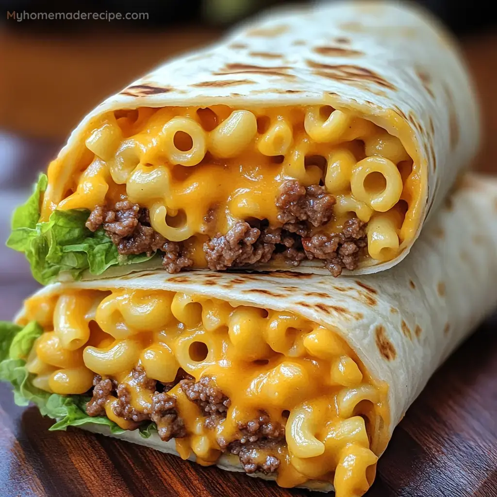 Wrap Mac 'n' Cheese Burger