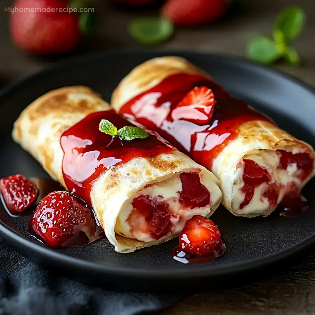 Chimichangas de Fresa Cremosas