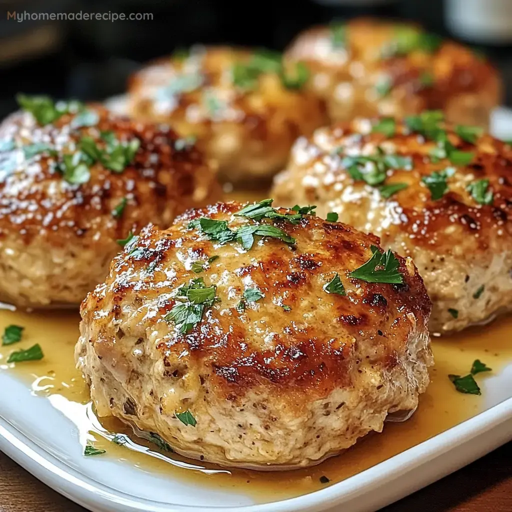Pastelitos de pollo ajo parmesano