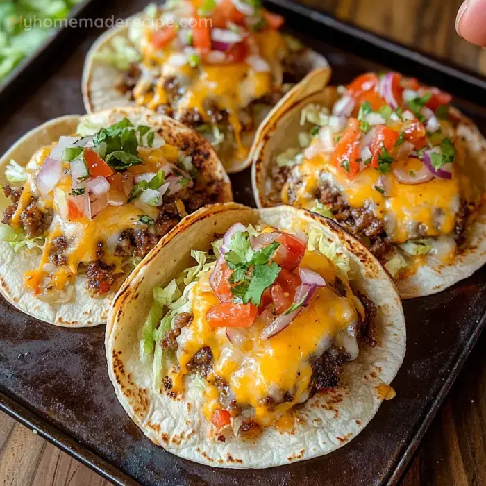Tacos Cheeseburger Crujientes