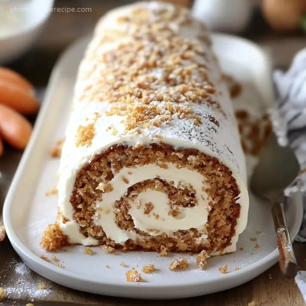 Rollo de Pastel Zanahoria