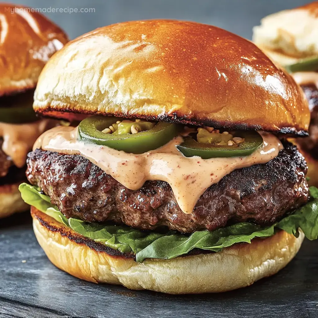 Burgers de Jalapeños y Queso