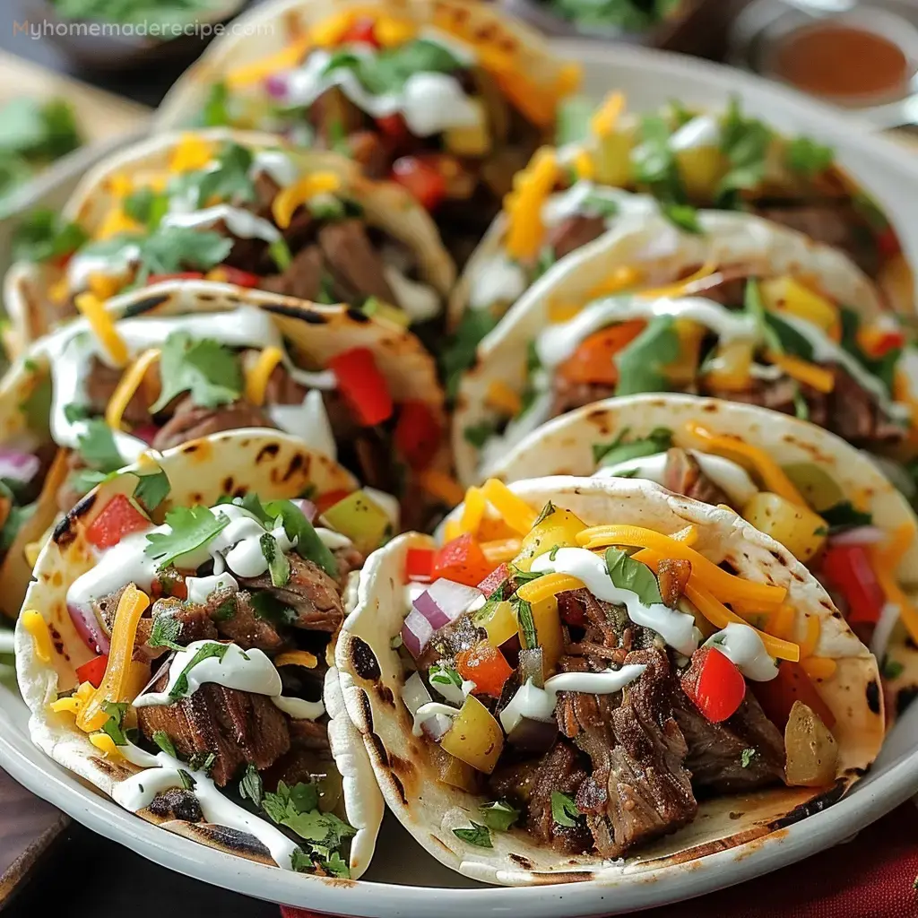 Fajitas crujientes de res
