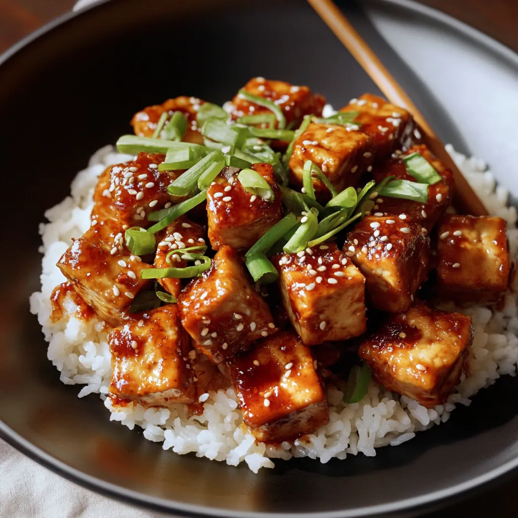 Tofu Crujiente con Salsa Picante