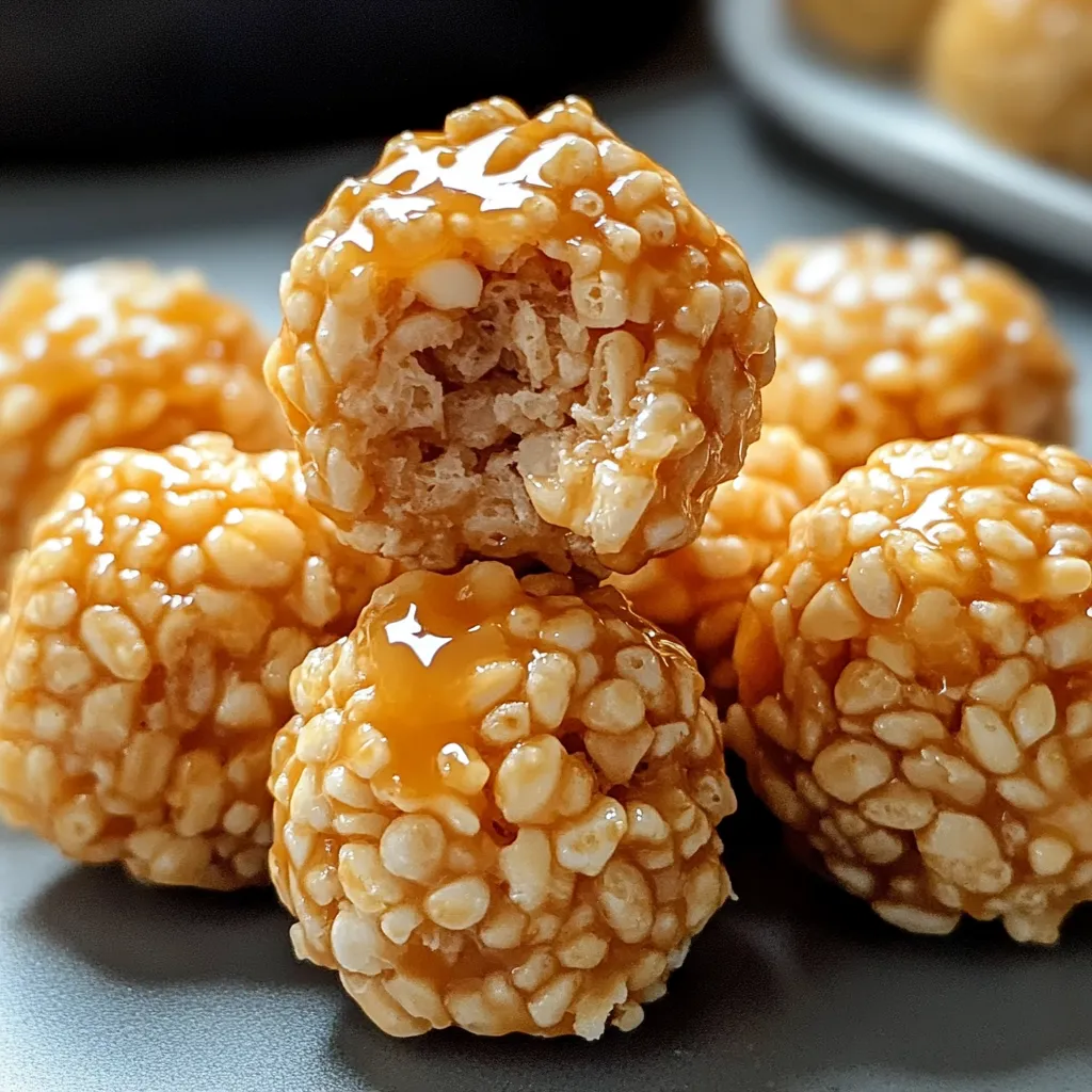 Bolitas de Corn Flakes con dulce de leche y malvavisco, un delicioso postre para todas las edades.