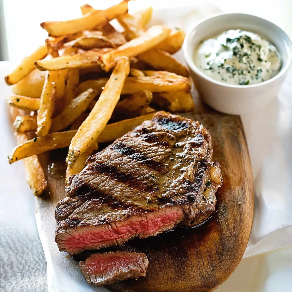 Receta clásica de Bistec con Patatas Fritas