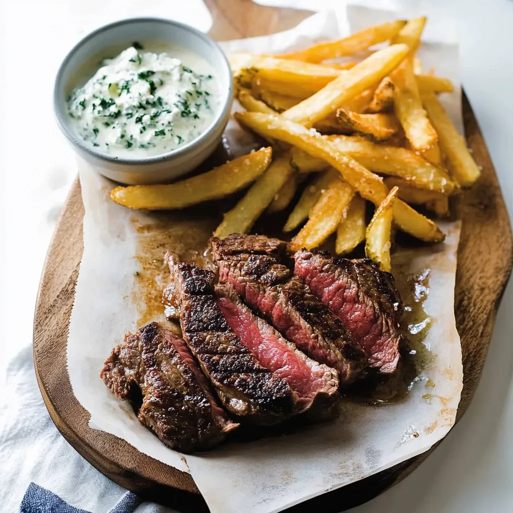 Bistec Crujiente con Patatas Fritas