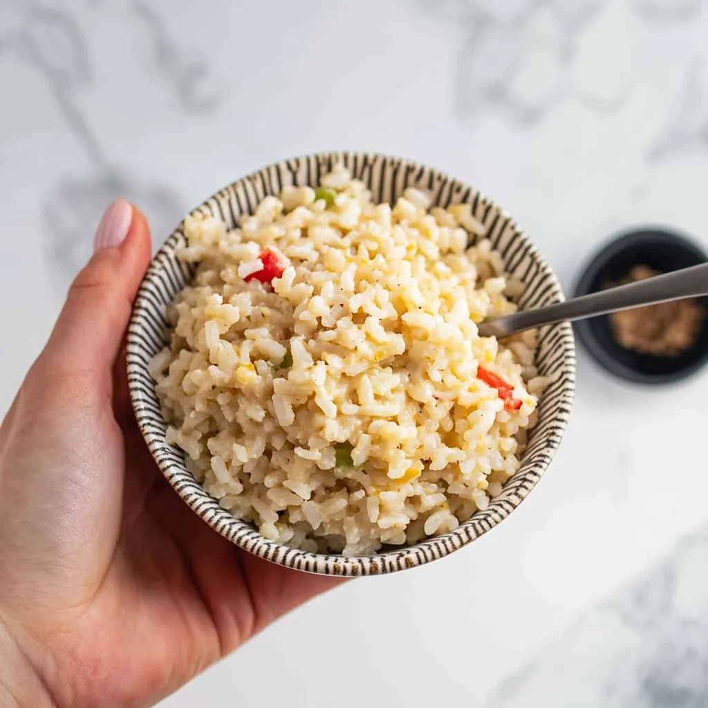 Arroz con Queso y Verduras