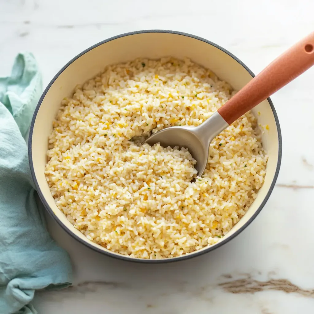 Arroz con Queso y Verduras - Preparación