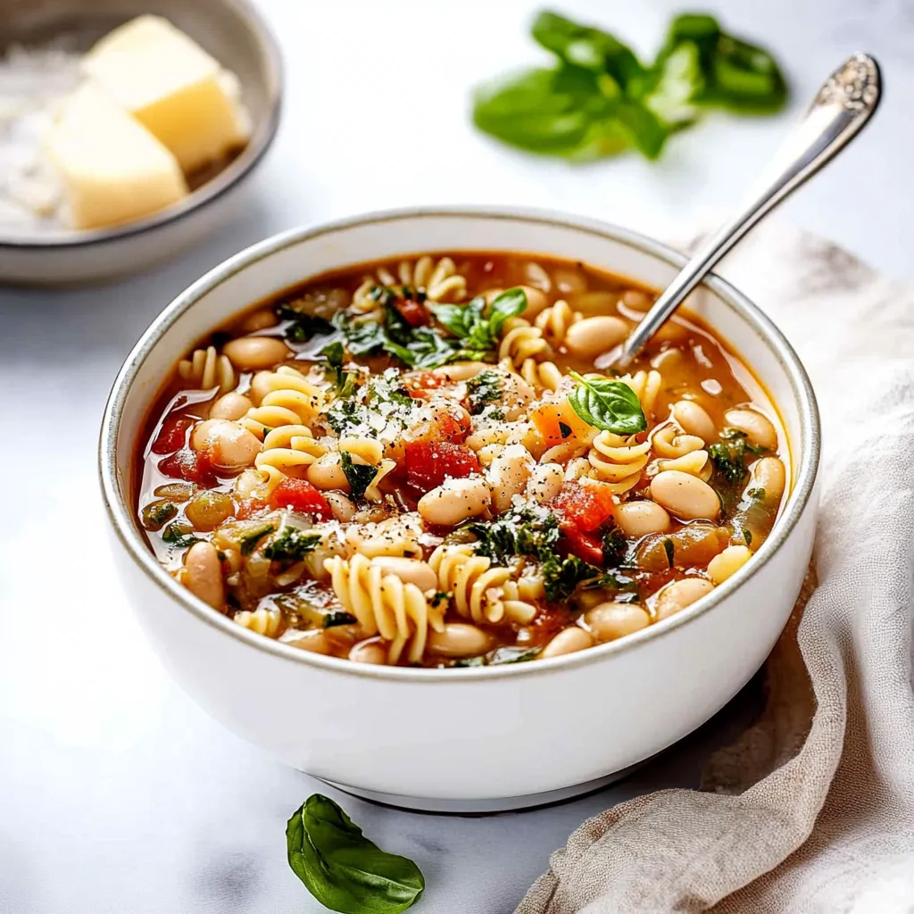 Receta de Sopa de Alubias Blancas con Pasta en Olla Lenta