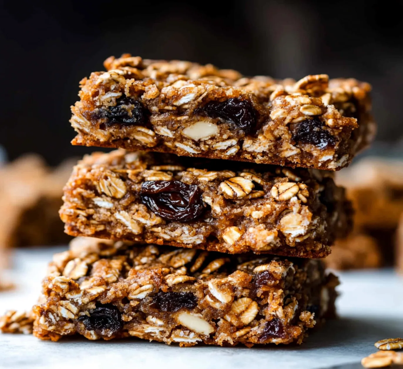 Barras Suaves de Avena con Pasas