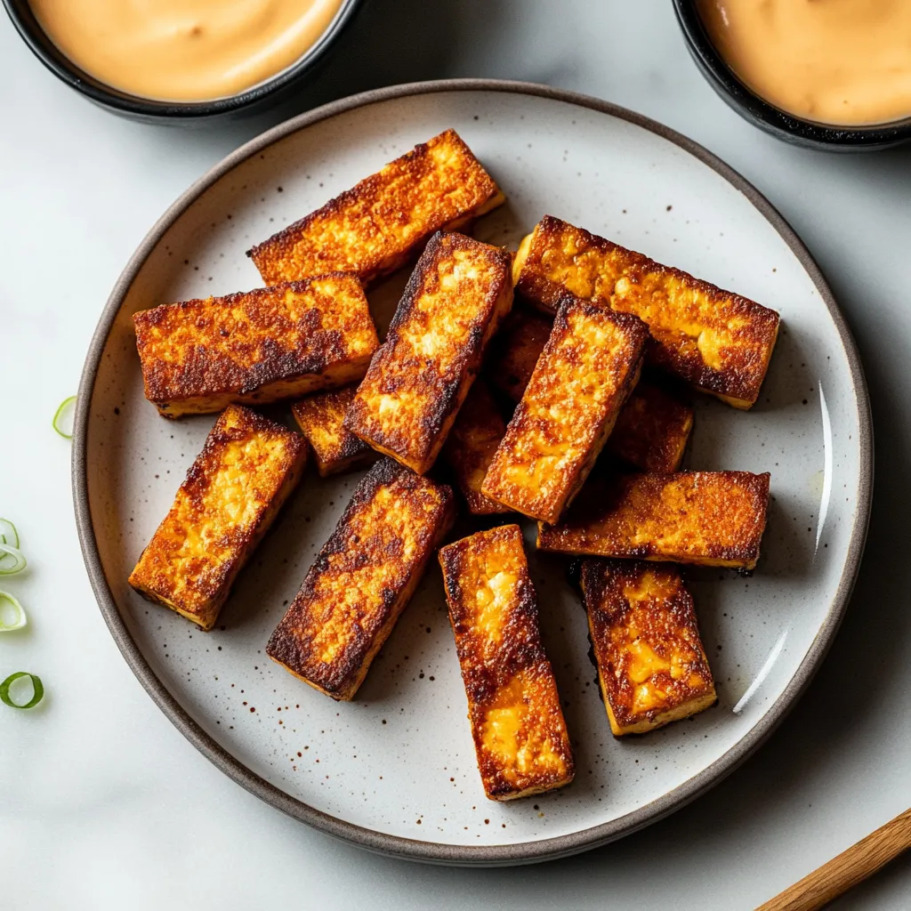 Tofu Crujiente Fácil en Freidora de Aire