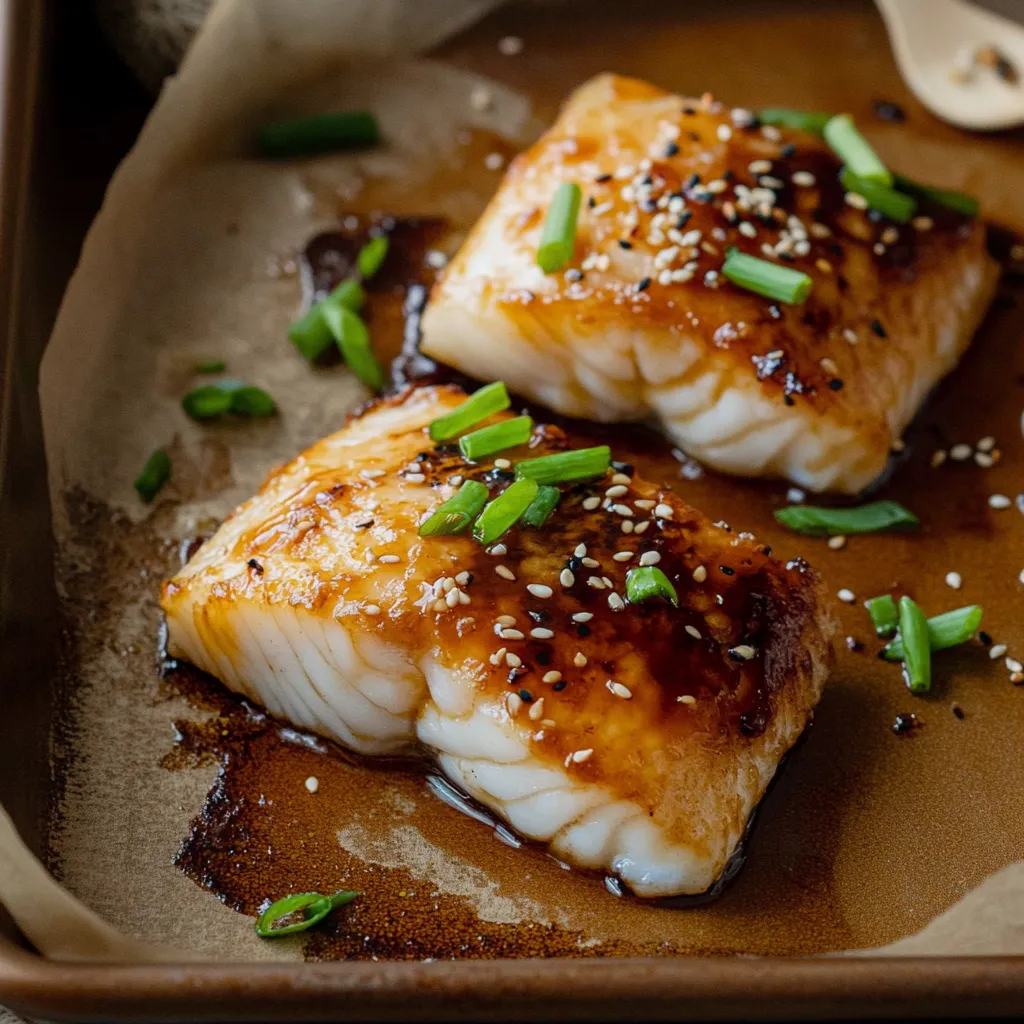 Bacalao Glaseado con Miel y Soya Pescado Asiático Fácil