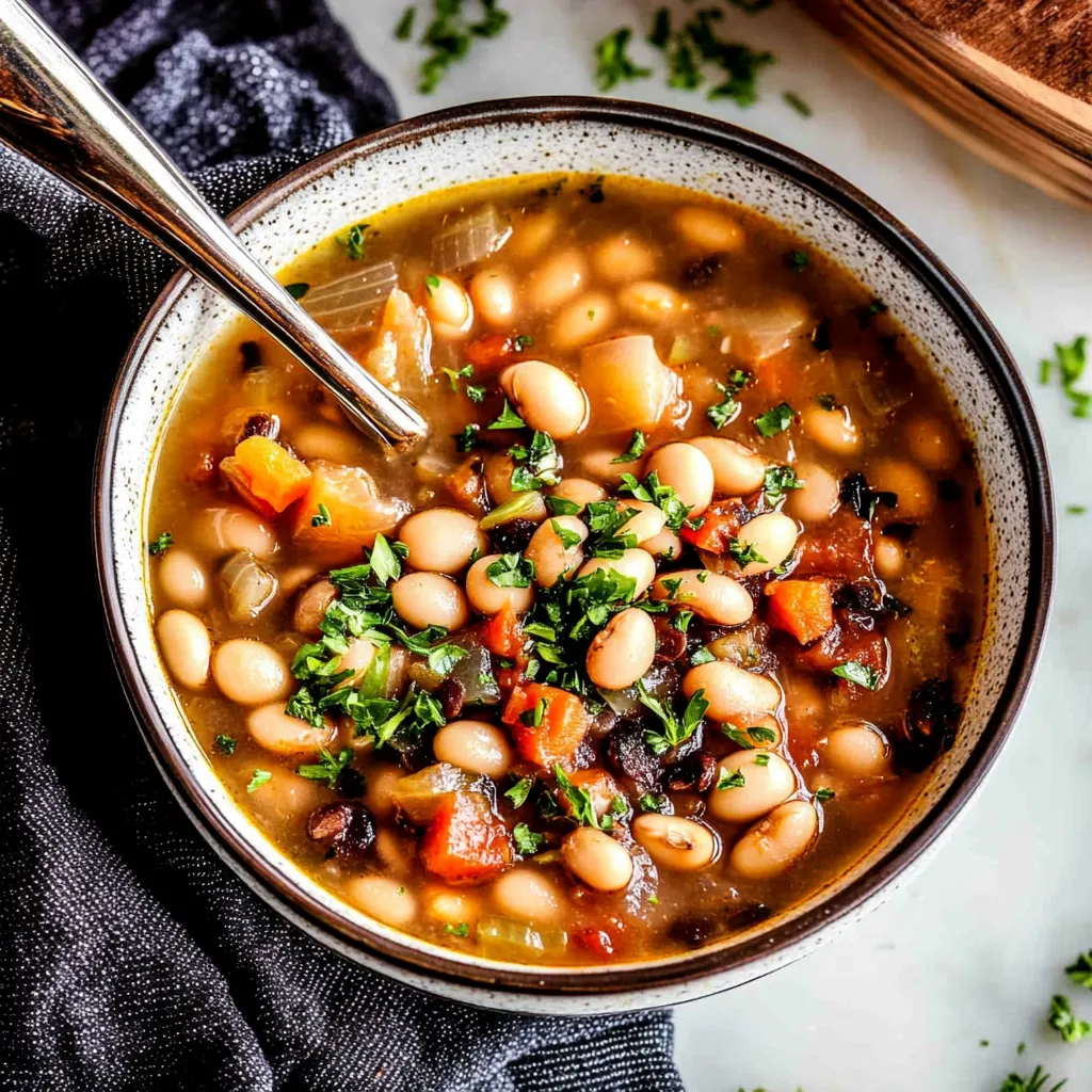 Receta de Sopa de Alubias Blancas