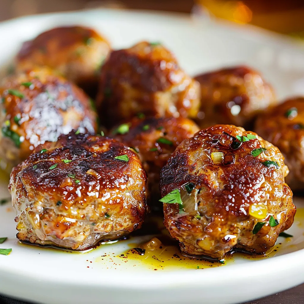 Auténticas Frikadellen alemanas con exterior crujiente e interior tierno y sazonado.