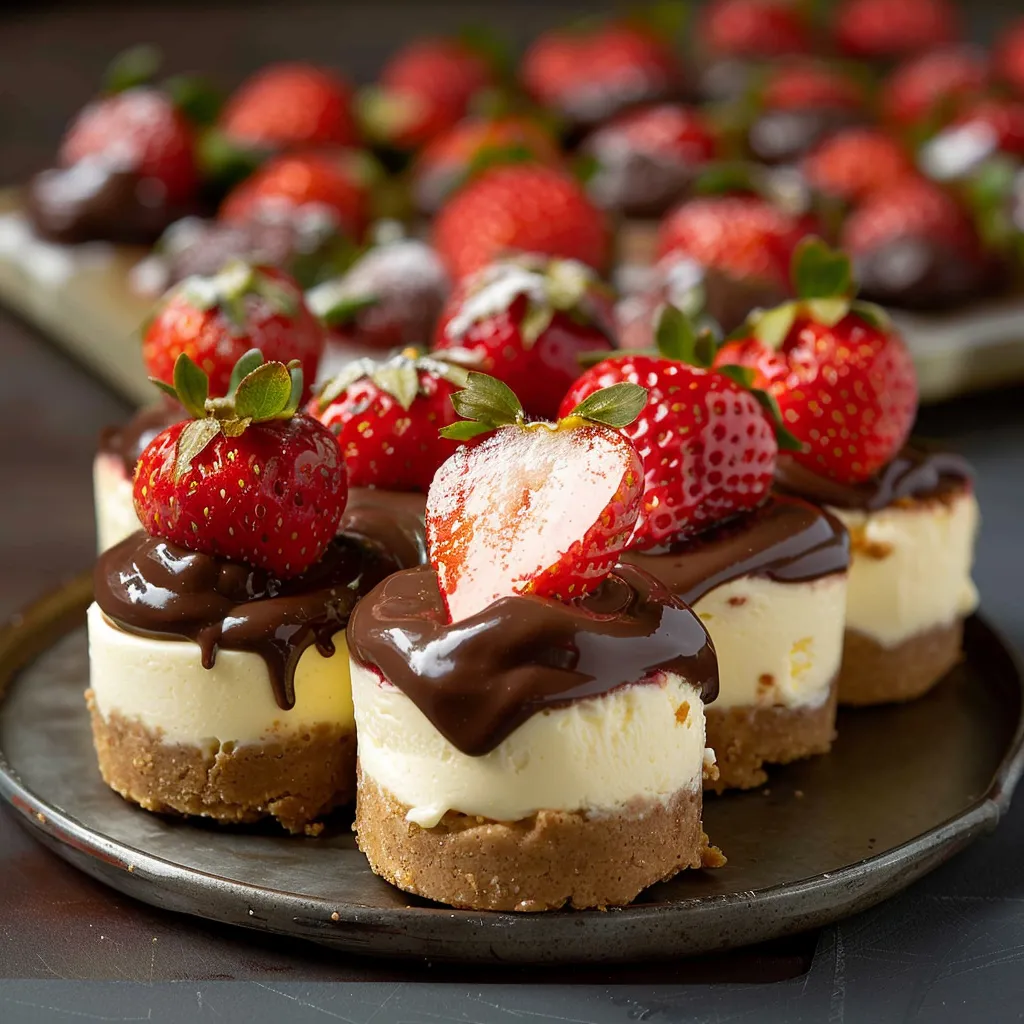 Cheesecake con Fresa y Chocolate