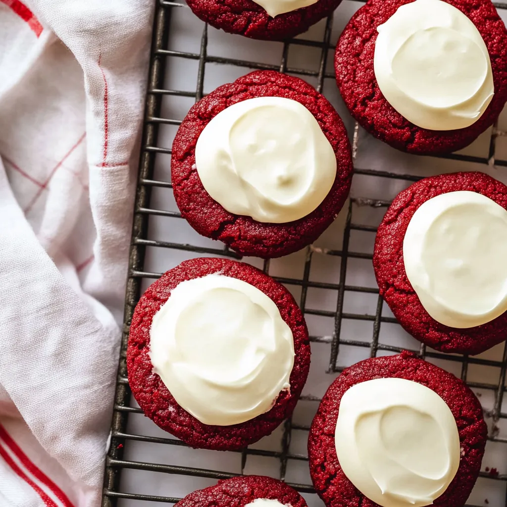 Galletas Red Velvet con Glaseado de Queso Crema