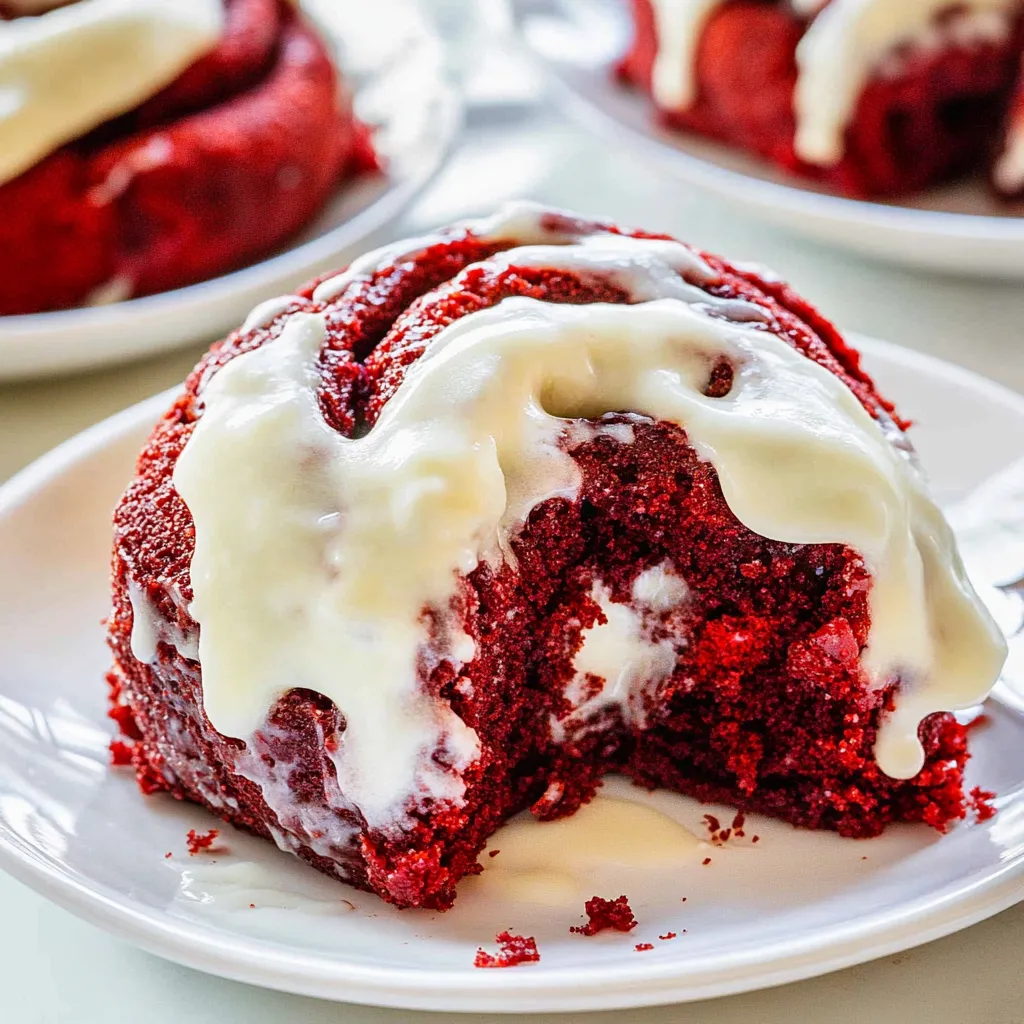 Rollos de Canela Red Velvet Caseros