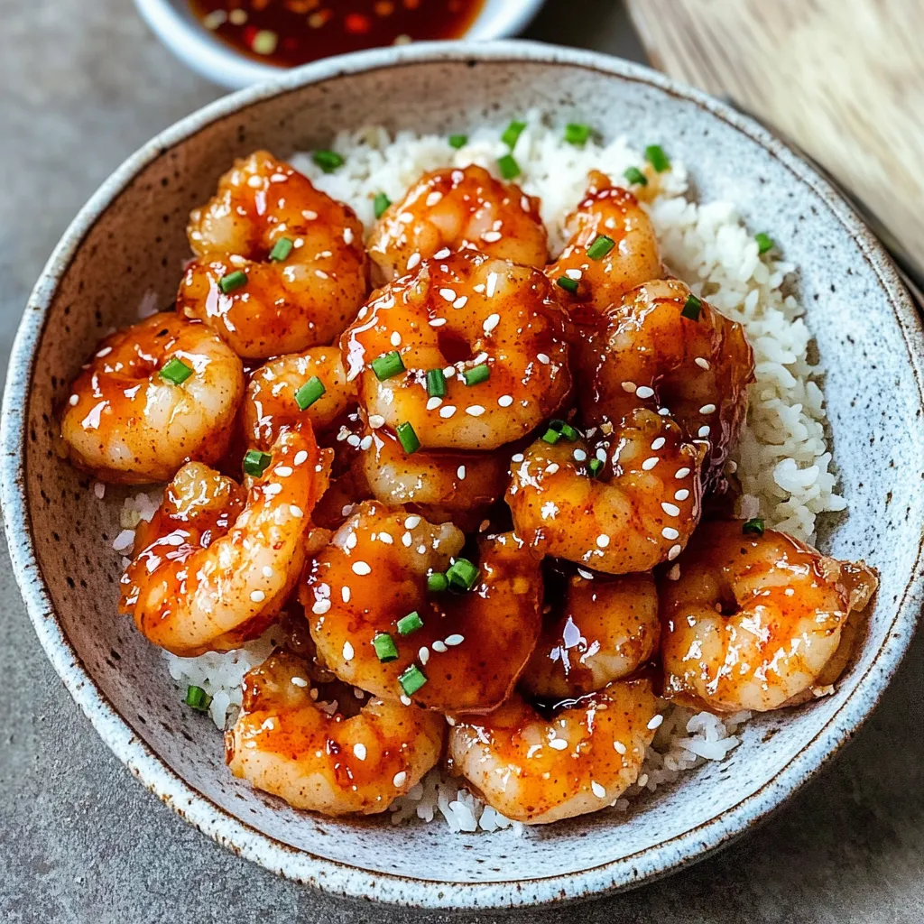 Langostinos Picantes Con Arroz