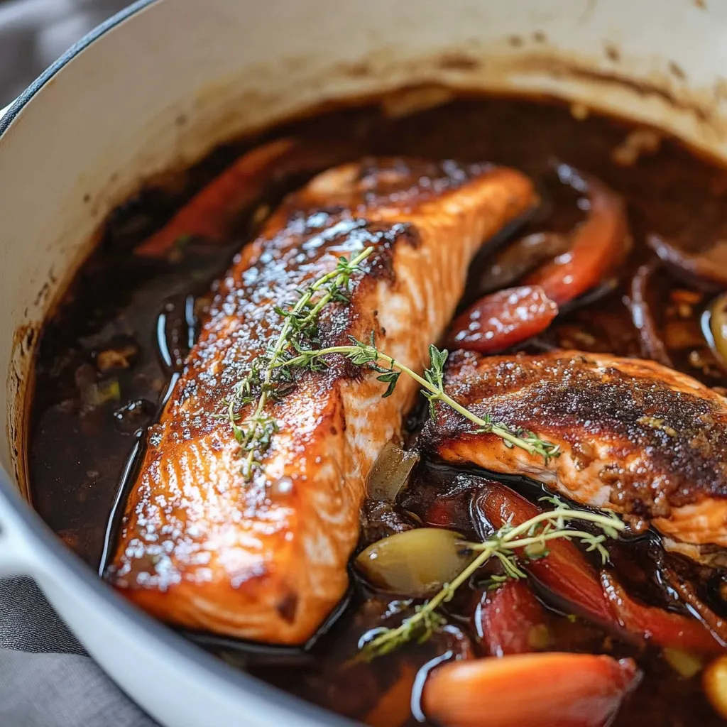 Un tazón de comida con pescado y verduras.