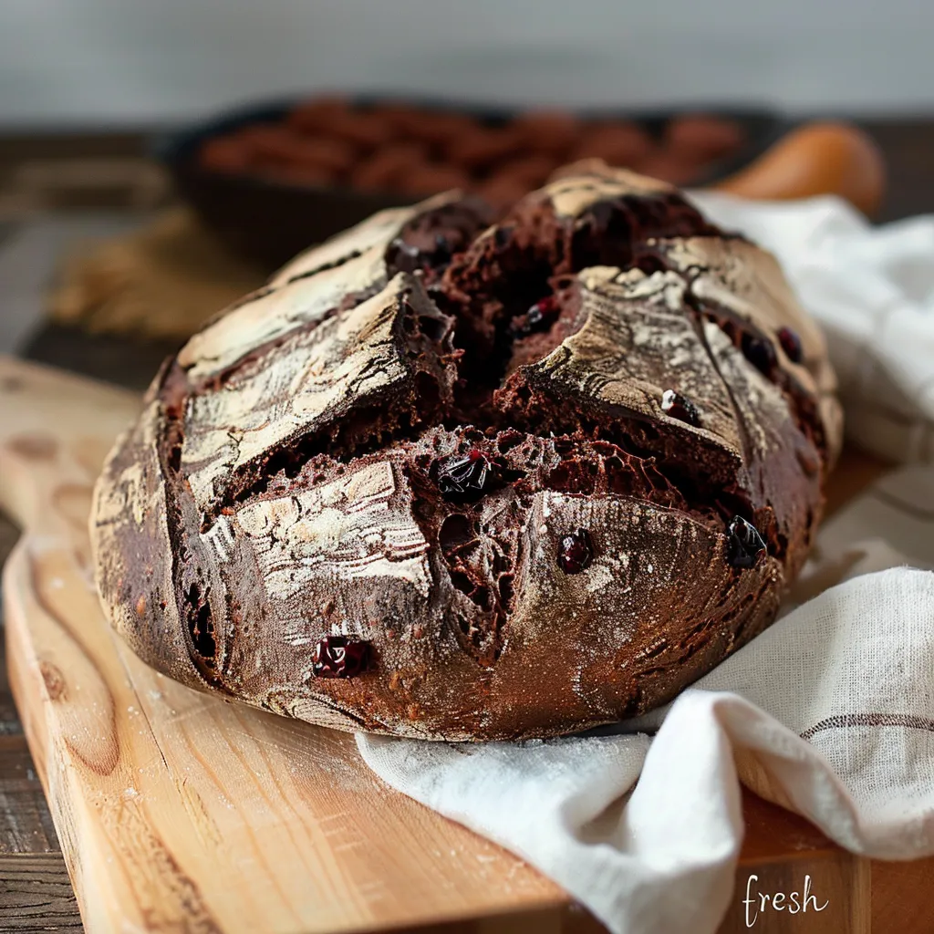 Un pan con una rebanada cortada, sobre una tabla de madera.